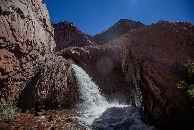 Esta cascada es ideal para visitar en verano Foto: sisanjuan.gob.ar