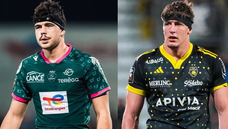 Auradou y Jégou, los rugbiers detenidos Foto: Instagram @hugo_auradou y @oscarjegou