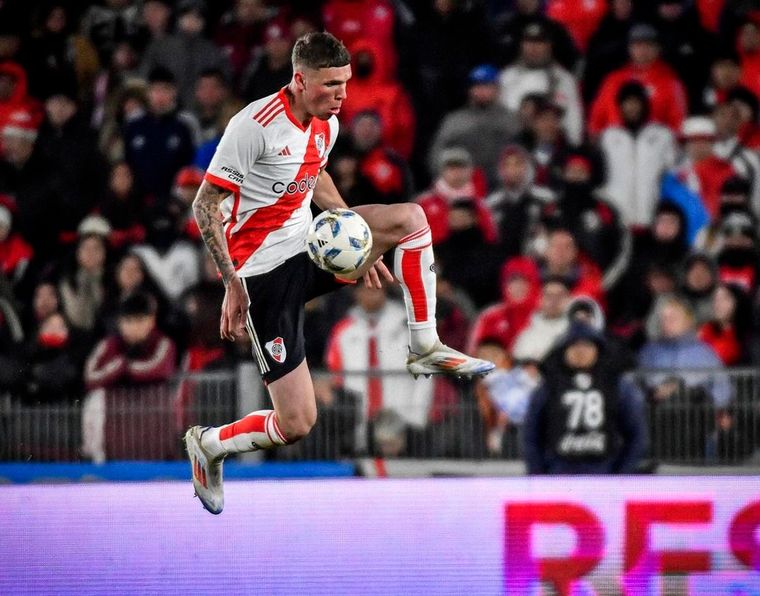 Franco Carboni se fue de River sin debutar oficialmente. Foto: @frankitocarboni_