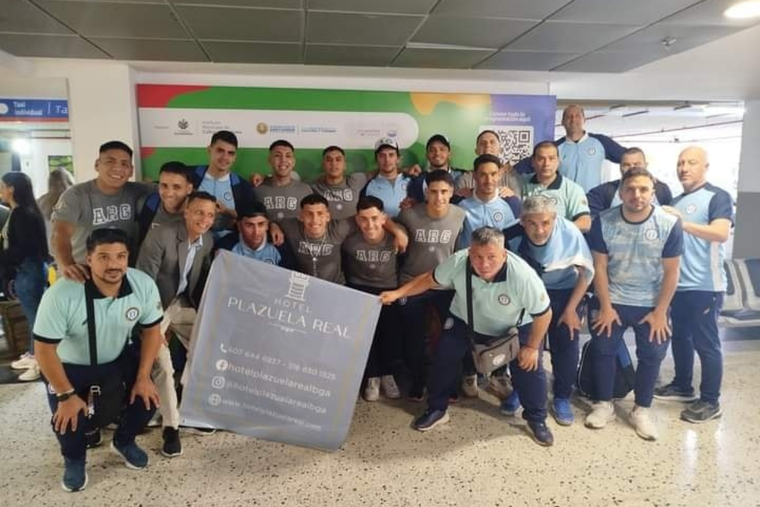 La Selección argentina de futsal arribó a Colombia y ya piensa en el Mundial. Foto: CAFS