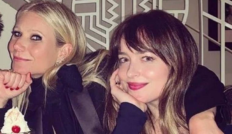 Amigas Dakota Johnson tiene una relación de amistad con la ex mujer de su pareja.