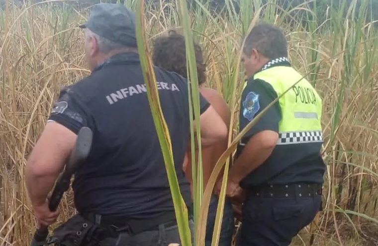 La detención del sujeto Foto: Policía de Tucumán