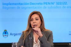 La secretaria de Energía, Flavia Royón, encabezó la presentación sobre la segmentación tarifaria en luz, gas y agua. Pero quedaron muchas dudas sobre el porcentaje de actualización de las tarifas. Foto: Foto NA: MARCELO CAPECE