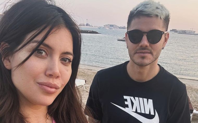 Wanda y Mauro fueron muy criticados en sus días de relax. Foto: Instagram Wanda Nara