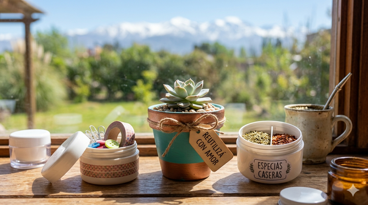 El diseño hermético de los potes de crema los convierte en aliados ideales para mantener el orden de pequeños objetos en el hogar. Foto: Generada con IA El diseño hermético de los potes de crema los convierte en aliados ideales para mantener el orden de pequeños objetos en el hogar. Foto: Generada con IA
