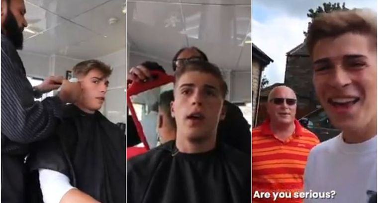 ¿Qué hizo el barbero con su cabello?