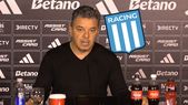 Marcelo Gallardo, serio en la conferencia de prensa en el Monumental tras la derrota con Riestra, ya piensa en la final ante Racing por Copa Argentina. Foto: captura de TV y Paladar Negro. Marcelo Gallardo, serio en la conferencia de prensa en el Monumental tras la derrota con Riestra, ya piensa en la final ante Racing por Copa Argentina. Foto: captura de TV y Paladar Negro.