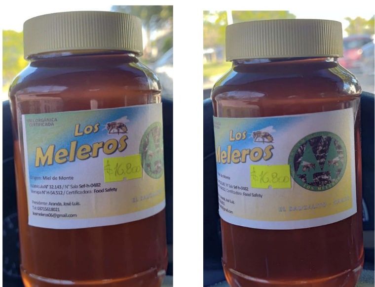 Miel marca Los Meleros, prohibida por la Anmat. Foto: Anmat Miel marca Los Meleros, prohibida por la Anmat. Foto: Anmat