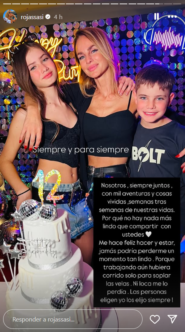 Sabrina Rojas apuntó contra Luciano Castro. Foto: captura de pantalla Instagram/ @rojassasi. Sabrina Rojas apuntó contra Luciano Castro. Foto: captura de pantalla Instagram/ @rojassasi.