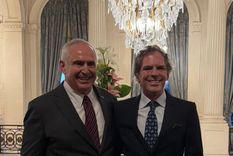 Alec Oxenford cenó junto a Marc Stanley Foto: X Oxenford