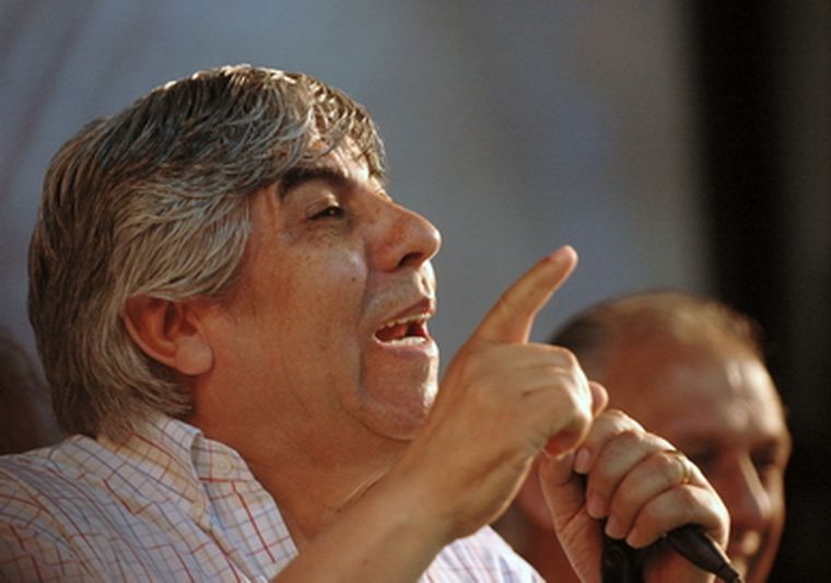 Hugo Moyano, secretario general de la CGT. Foto: NA