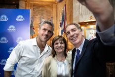 Diego Santilli junto a Patricia Bullrich y Martín Menem, el tridente que monopoliza la rosca por la reforma laboral.