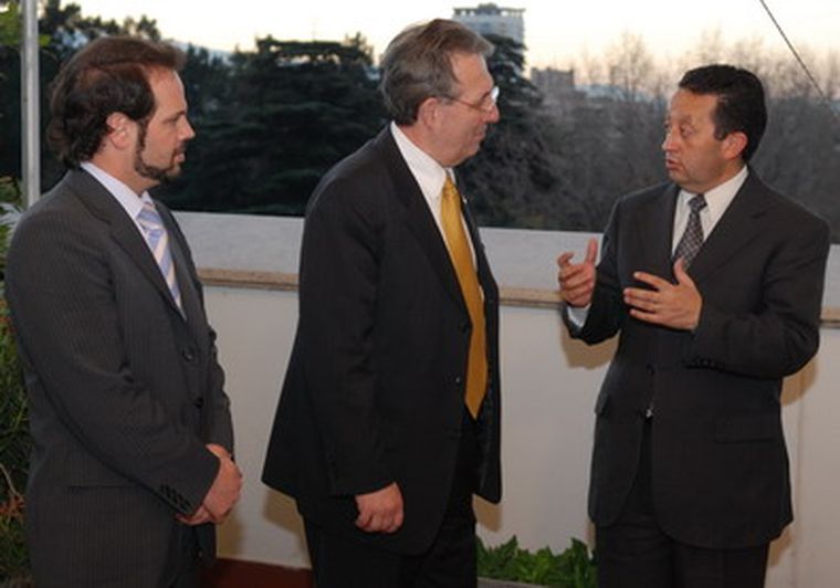 Racconto, Wayne y Jaque se reunieron en Casa de Gobierno. Foto: Gobierno