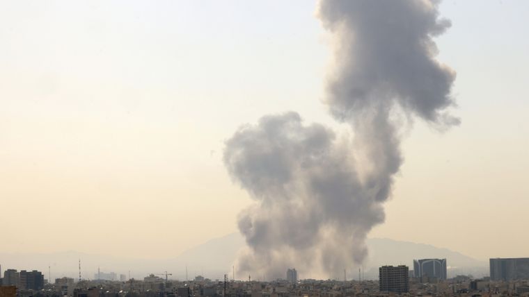 El centro de Teherán fue uno de los puntos atacados por Israel y EE.UU. este sábado.
