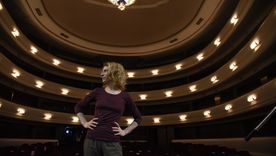 Elena Roger en el teatro Independencia. Foto: Gobierno de Mendoza