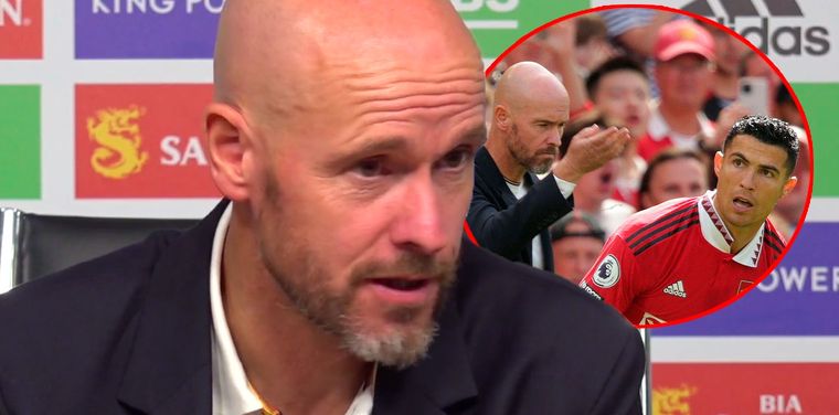 Ten Hag volvió a referirse sobre la suplencia de Cristiano Ronaldo en el United.