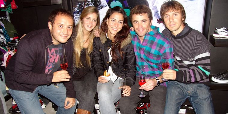 Fernando Scandura, Florencia Gambaro, Natalia Chalub, Pablo Fauci -el propietario de Extreme Junior- y Marcelo Olivencia. Foto: Federico Croce / MDZ