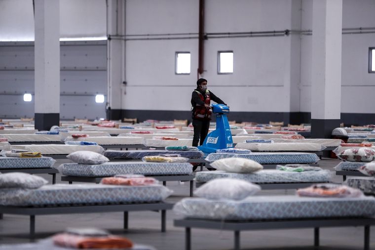 Un hospital con 500 camas preparado en Tigre.