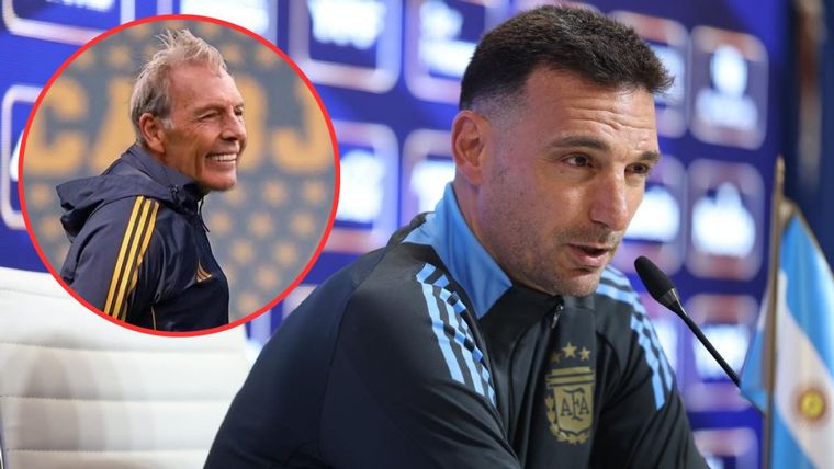 Scaloni le decidó una palabras a Russo antes de los amistosos de la Selección.