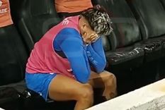 La triste imagen de Hernán López Muñoz. Foto: Captura Sports Center La triste imagen de Hernán López Muñoz. Foto: Captura Sports Center