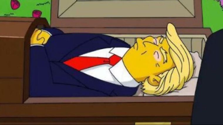 Los Simpson, Donald Trump, Muerto