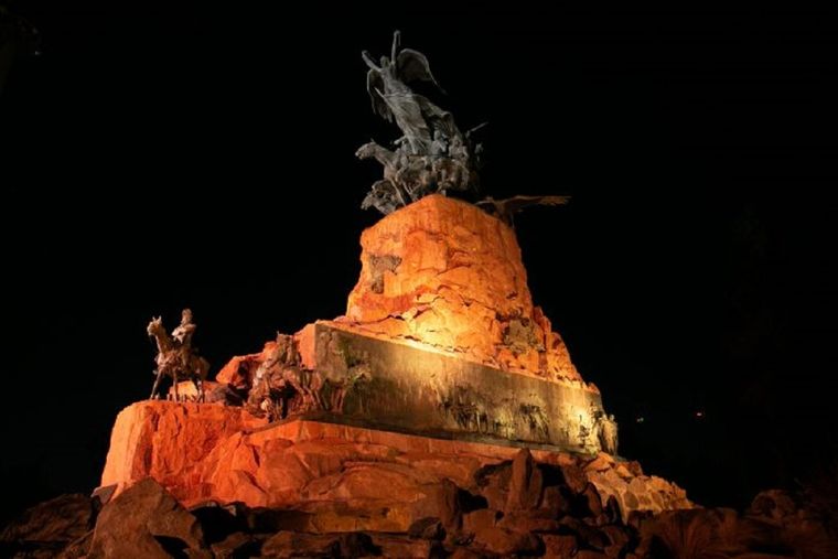 El cerro de la Gloria, una de las atracciones del Parque San Martín Foto: Gobierno de Mendoza