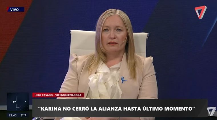 Hebe Casado habló en el programa Séptimo Día sobre los tensos diálogos previos al acuerdo electoral con La Libertad Avanza.. Hebe Casado habló en el programa Séptimo Día sobre los tensos diálogos previos al acuerdo electoral con La Libertad Avanza..