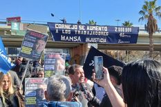 Judiciales protestan en el Nudo Vial. Judiciales protestan en el Nudo Vial.
