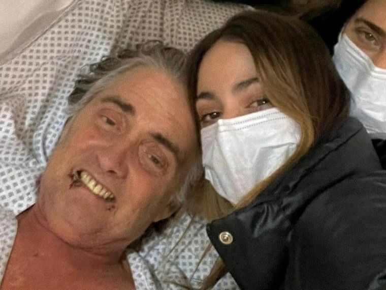 La artista, en una fuerte disputa con su padre.