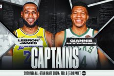 James y Antetokounmpo serán los capitanes. NBA Foto: NBA