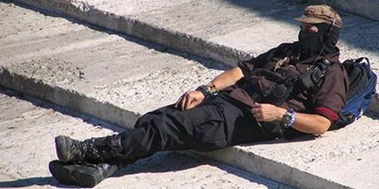 La presencia del subcomandante se sugiere en esta ficción. Foto: web