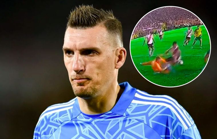 Franco Armani El arquero, en duda para el Superclásico.