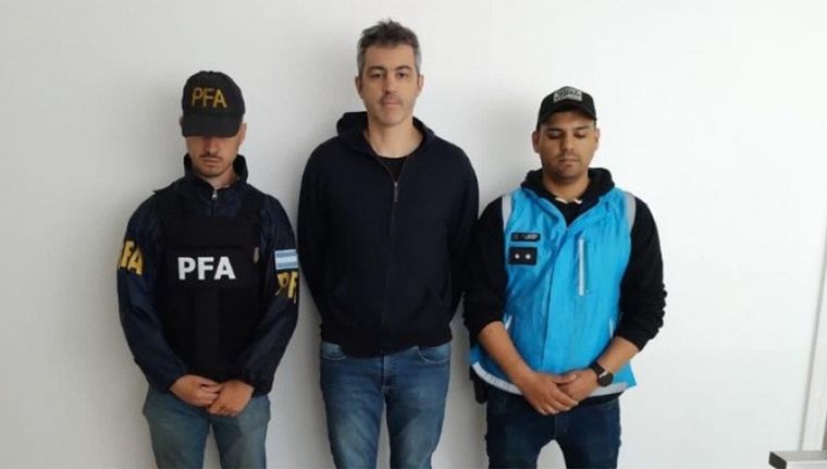 Federico Pulenta detenido por el caso de lavado de dinero narco Foto: Policía Federal