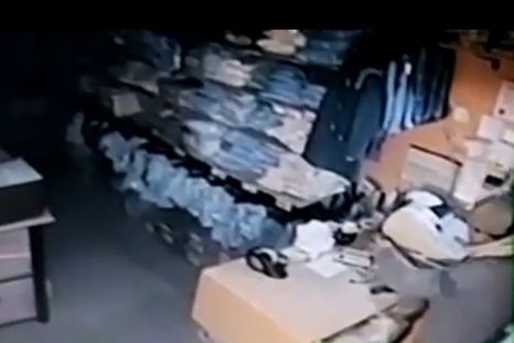 Los ladrones fueron captados por las cámaras