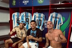 Ruberto, Echeverri y Mastantuono han sido compañeros de selección desde la categoría Sub 15. Foto: IG Franco Mastantuono Ruberto, Echeverri y Mastantuono han sido compañeros de selección desde la categoría Sub 15. Foto: IG Franco Mastantuono