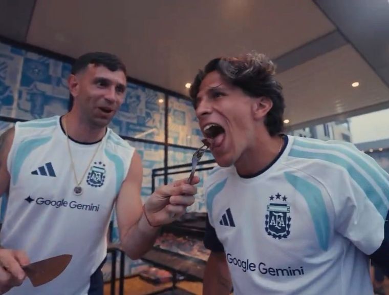 La Selección Argentina llevó 500 kilos de carne al Mundial 2026. Foto: captura de video.