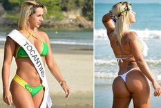 ex participante de miss bumbum y un film porno en la playa