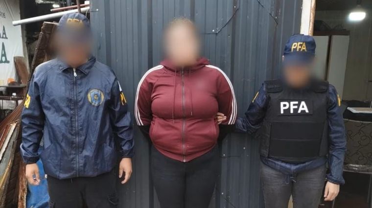 “La china”, una de las máximas responsables y quien aseguraba el éxito de las maniobras fraudulentas investigadas. Foto: PFA