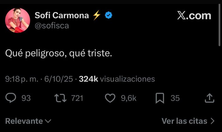 Las reacciones en redes sociales. Créditos / X Las reacciones en redes sociales. Créditos / X