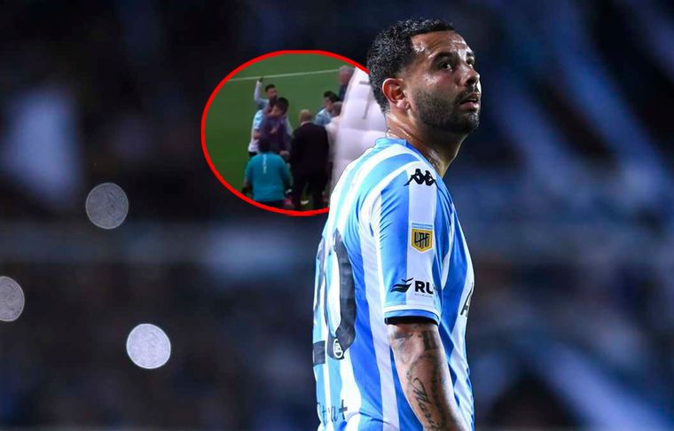 A Cardona lo insultaron de arriba a abajo durante todo el partido contra Unión y el colombiano respondió con señas fuertes.