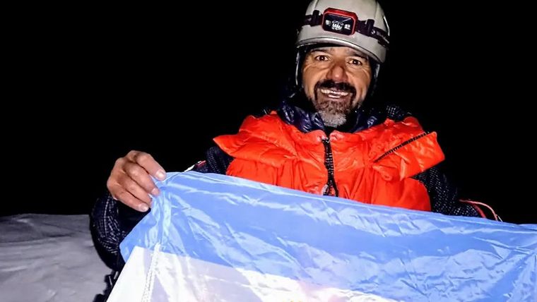 Javier Beiza, el destacado montañista mendocino. Foto: Instagram: @cachobeiza