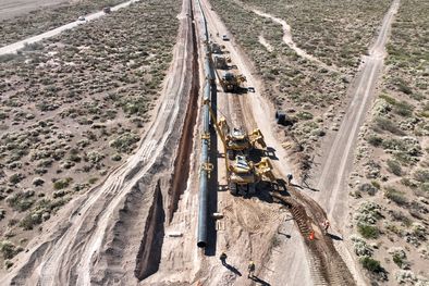MDZol | Es bueno que este tramo del gasoducto NeuBA III esté ya casi terminado. Foto: Télam