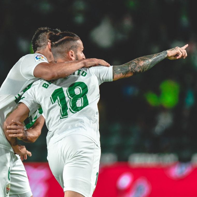 El Pipa marcó su segundo gol en La Liga Foto: Elche CF