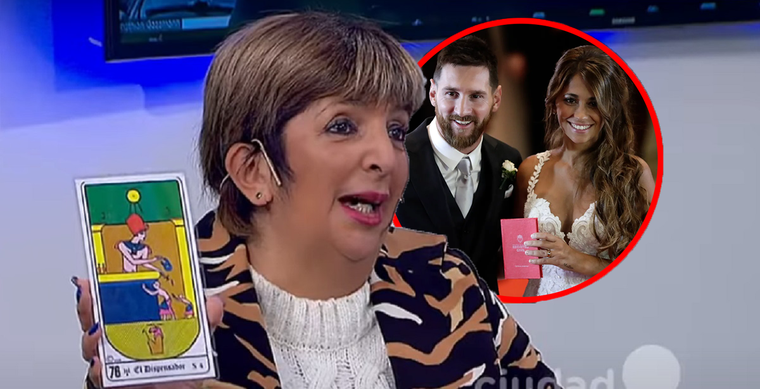 La tarotista vaticinó el futuro del rosarino y su familia.