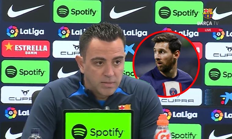 Xavi habló sobre la posible vuelta de Messi al Barcelona.