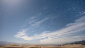 El paisaje de las dunas de Catamarca también sorprende de noche, cuando el cielo despejado completa una postal de desierto. El paisaje de las dunas de Catamarca también sorprende de noche, cuando el cielo despejado completa una postal de desierto.