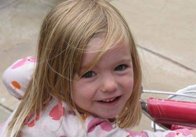Madeleine McCann, desaparecida en mayo de 2007. Foto: Web