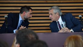 Facundo Leal, junto al expresidente Alberto Fernández. Facundo Leal, junto al expresidente Alberto Fernández.
