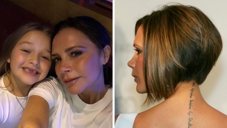 Victoria ama el estilo de su hija y se pone en sus manos.