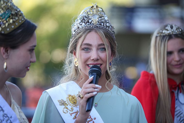 La reina de la Vendimia Agostina Saua. Foto: Prensa Gobierno Mendoza